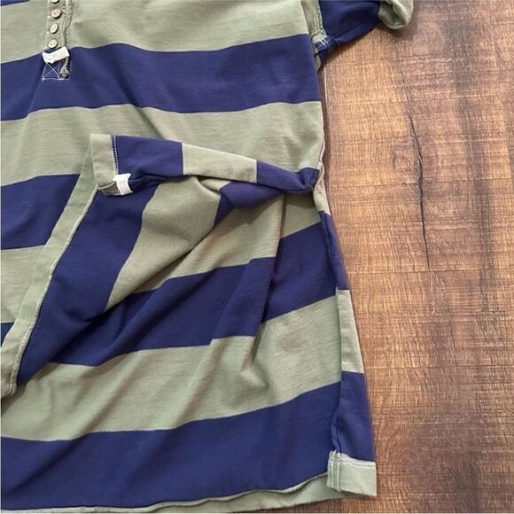 Free People NWT Peyton Rugby Tee in Army Navy Combo Size XS - Picture 13 of 13